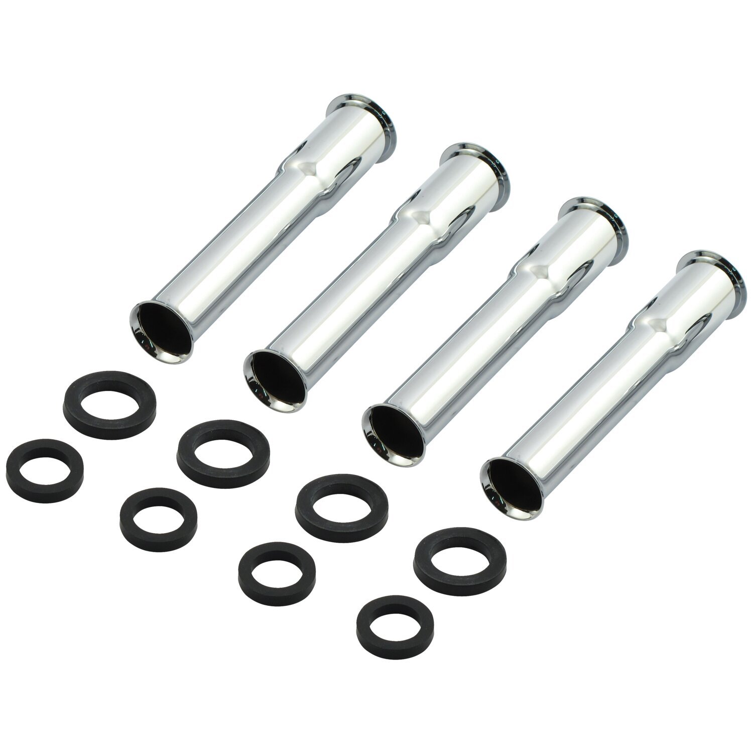 Lower pushrod cover kit. 48-E79, Chrome
