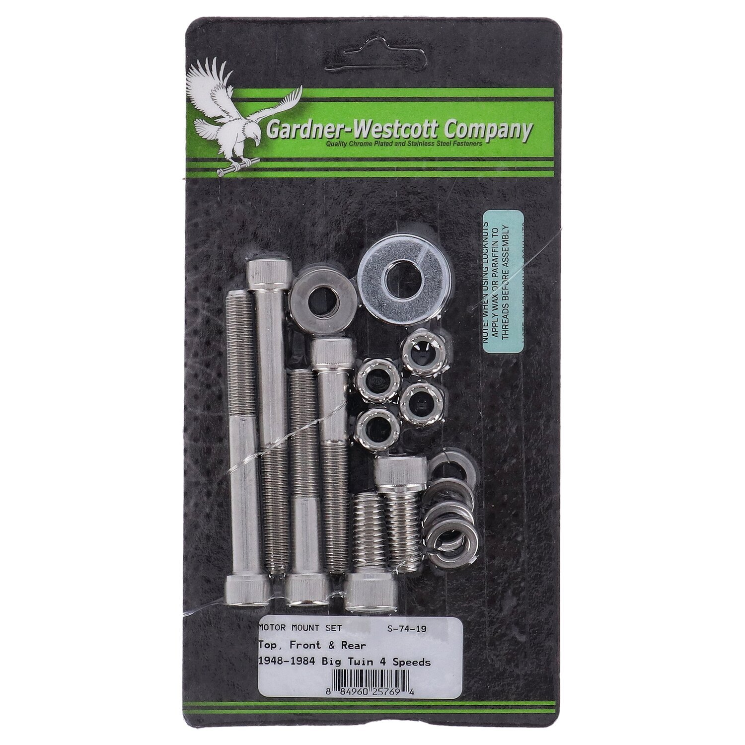 Motor mount screw kit, ss allen, Raw
