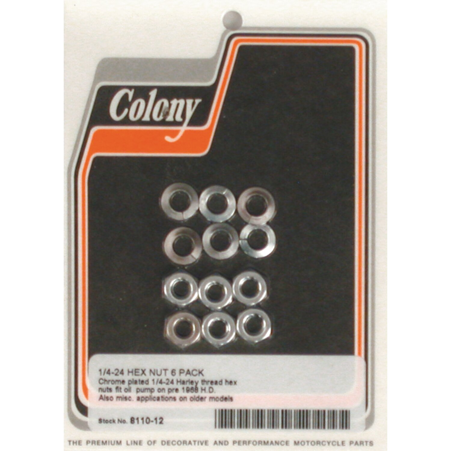 Colony oil pump mounting kit, OEM style, Chrome
