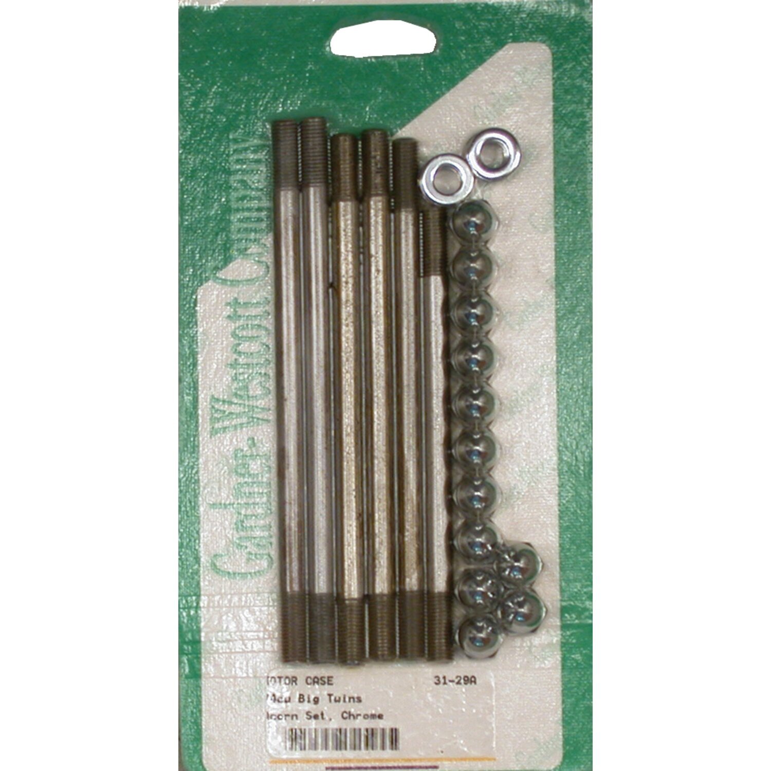 Crankcase bolt kit, acorn, Chrome
