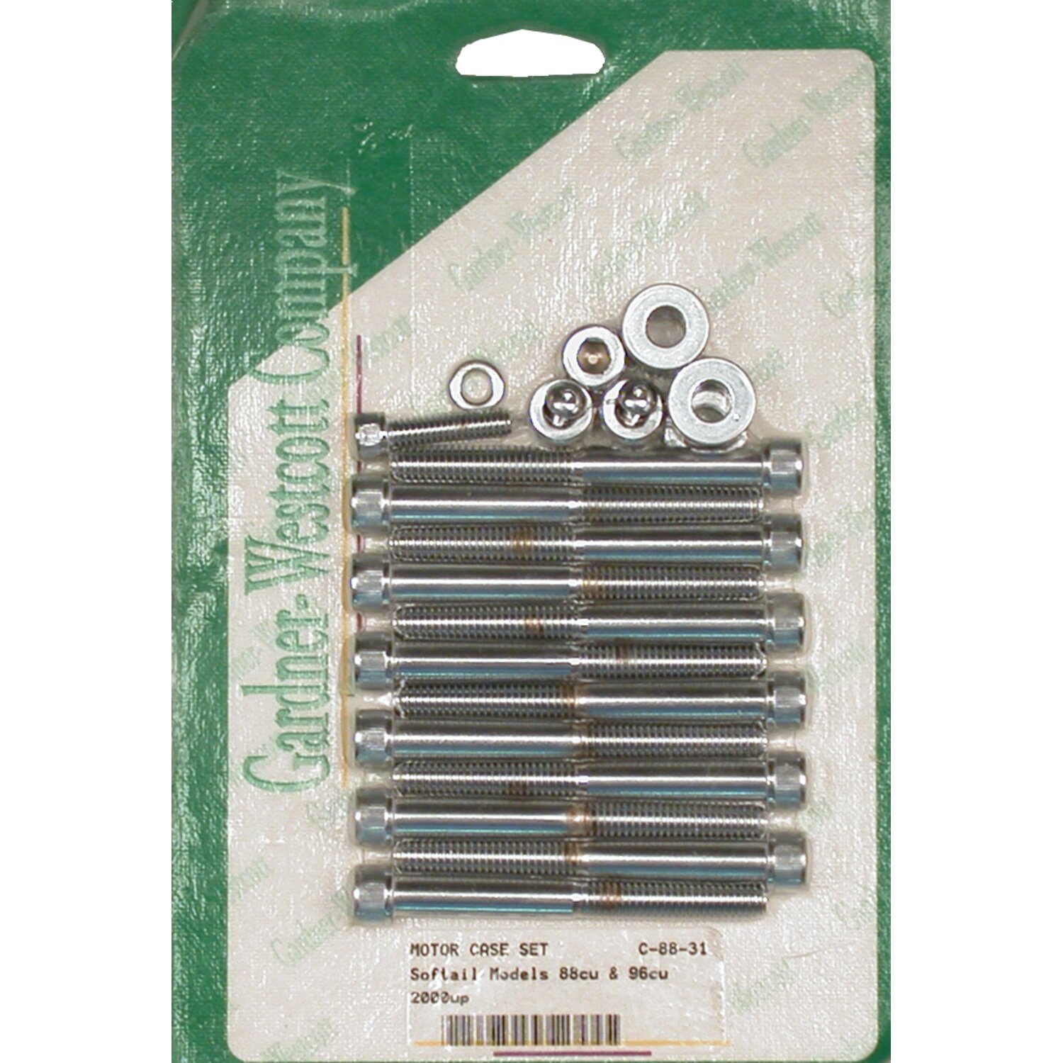 Crankcase bolt kit, allen, Chrome
