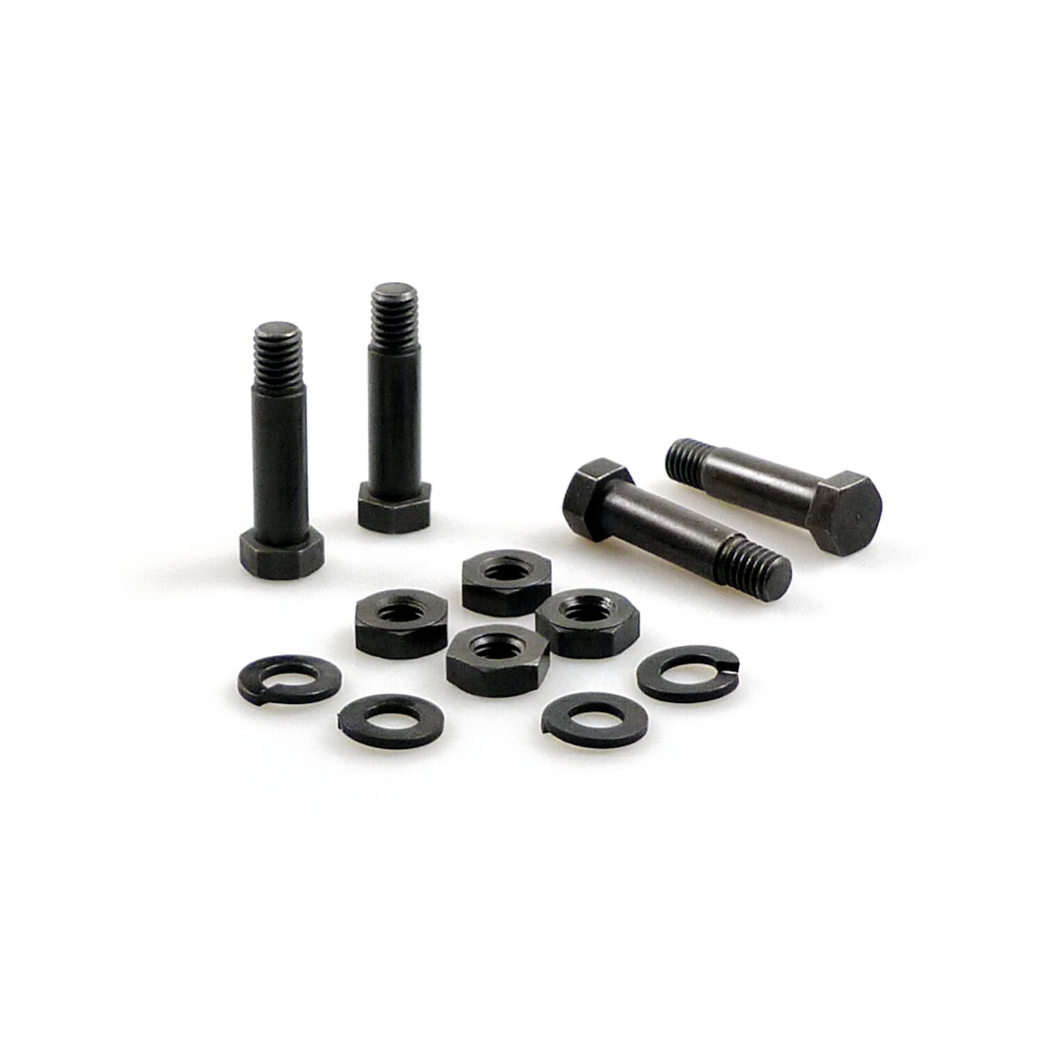 Colony, rider floorboard hinge bolt mount kit. Hex, Black, Matte