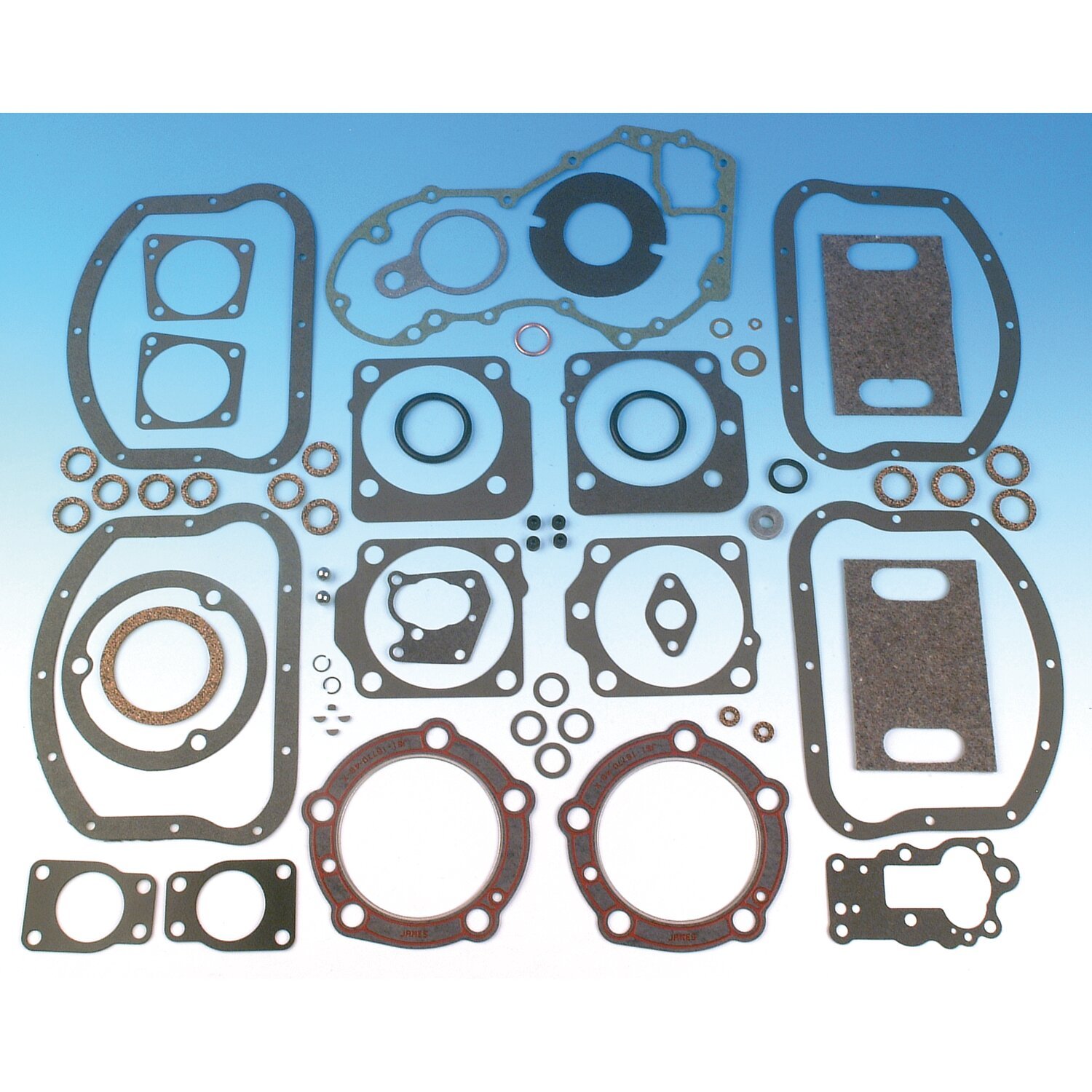 James, motor gasket kit. Panhead, Blue