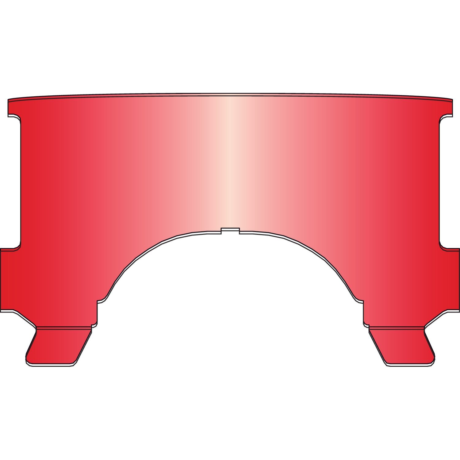 National Cycle, repl. adj. lower window (style B, Red