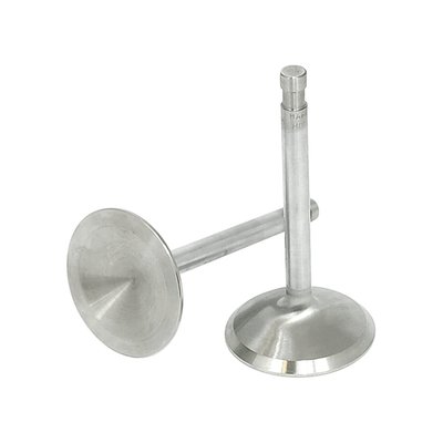 Standard size replacement. Dimensions: 1.813" head dia. x .309" stem dia. Standard overall length. Severe Duty valves. Proven quality over many years. Manufactured from high temperature stainless alloy to a perfect finish. Manley valves feature swirl polished, performance orientated shapes and durable chrome plated stems. Up to 30% weight reduction over stock components. Manley's 'Severe Duty' valves insure a stable valve train, even at high R.P.M.'s.
