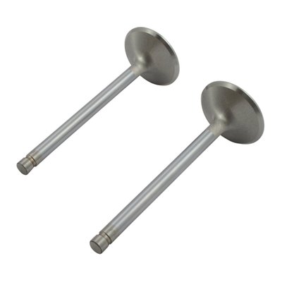 Used for 883-1200 conversion. Valve length is same as stock 883 Sportster, valve head diameter is same as stock (larger) 1200cc Sportster models. This improves breathing so you can achieve full benefits from the 883 - 1200 conversion. Dimensions: 1.48" head dia. x .3095" stem dia. Standard overall length. Severe Duty valves. Proven quality over many years. Manufactured from high temperature stainless alloy to a perfect finish. Manley valves feature swirl polished, performance orientated shapes and durable chrome plated stems. Up to 30% weight reduction over stock components. Manley's 'Severe Duty' valves insure a stable valve train, even at high R.P.M.'s.