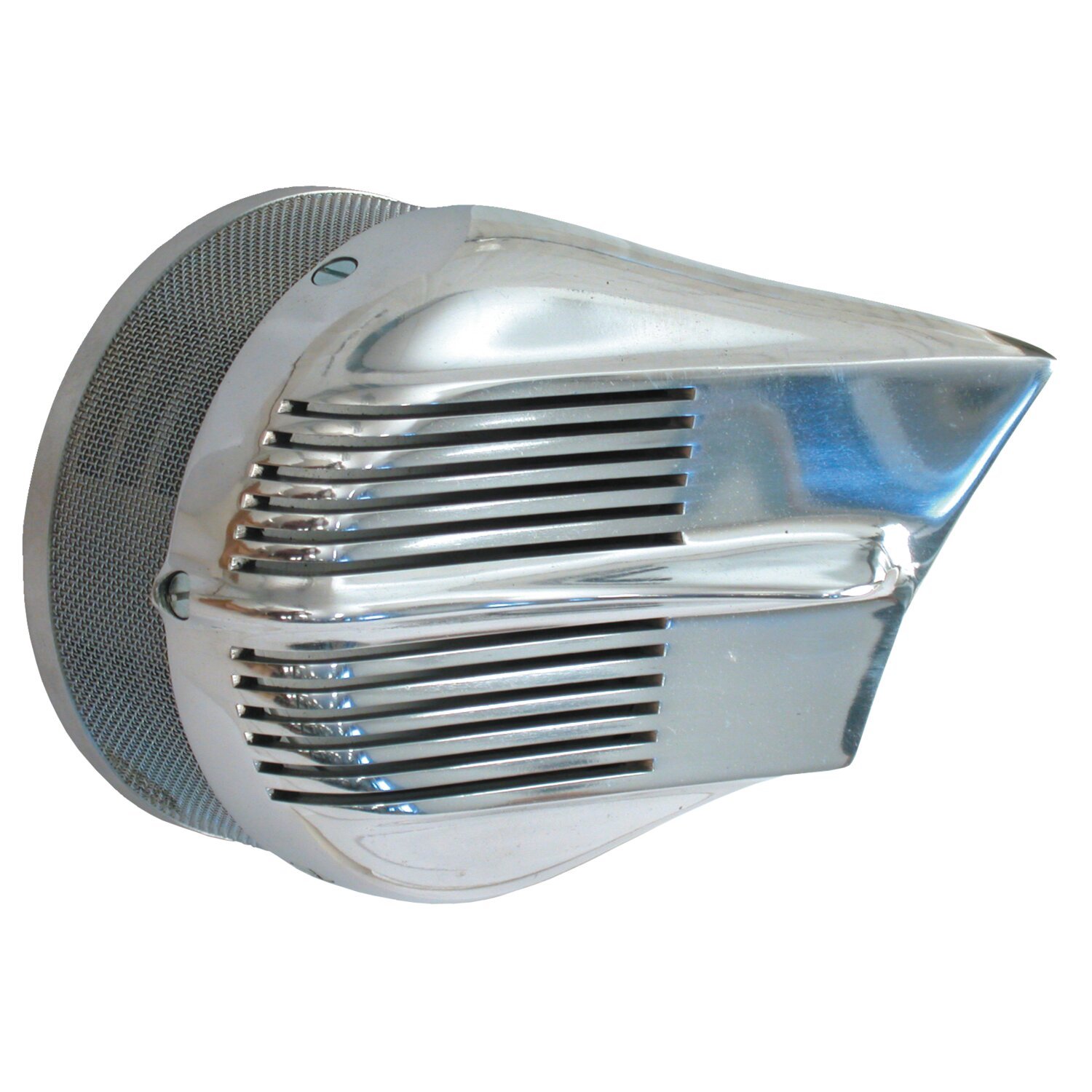 'Siren' air cleaner housing, Sterling style, Polished