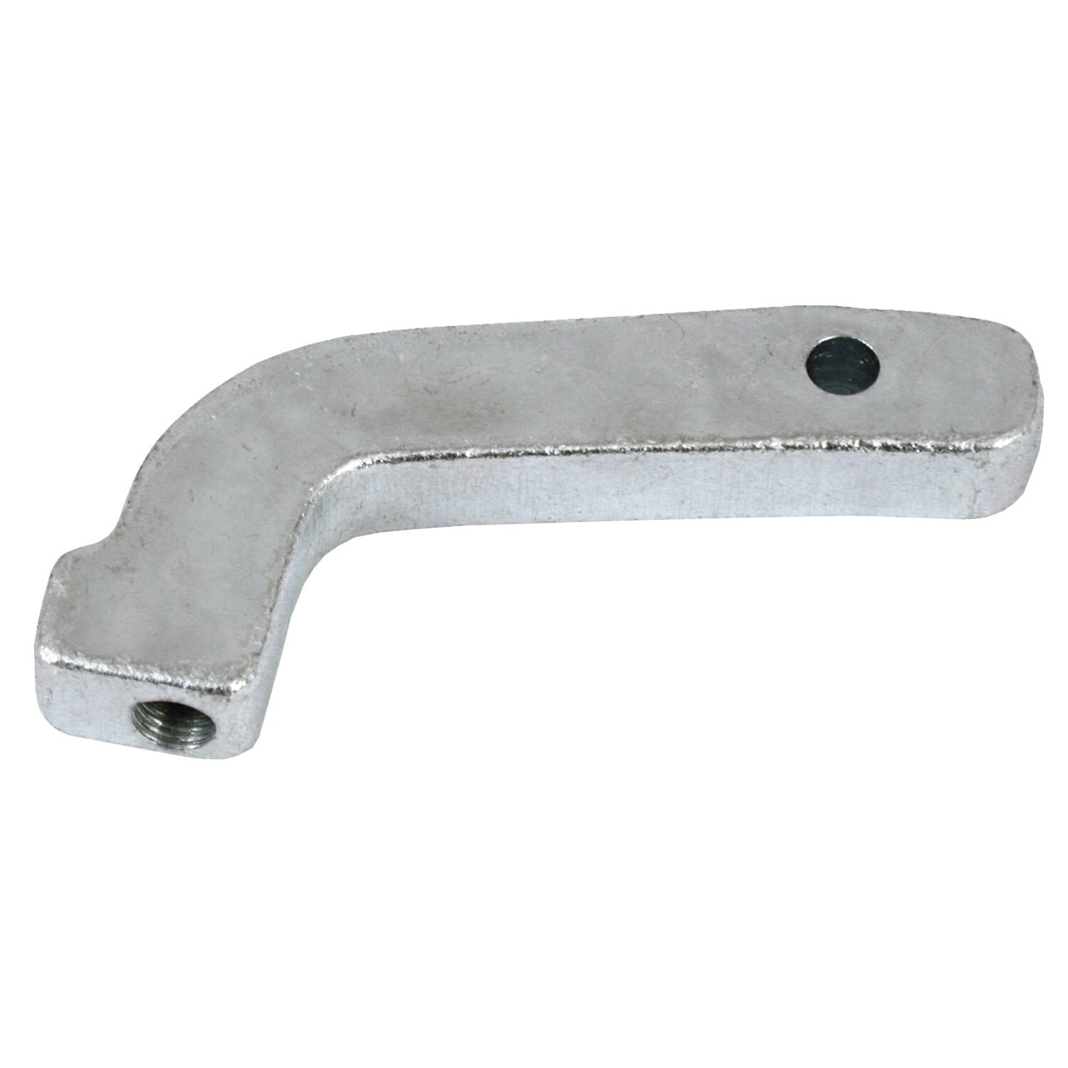 Exhaust/floorboard adapter bracket, custom, Raw