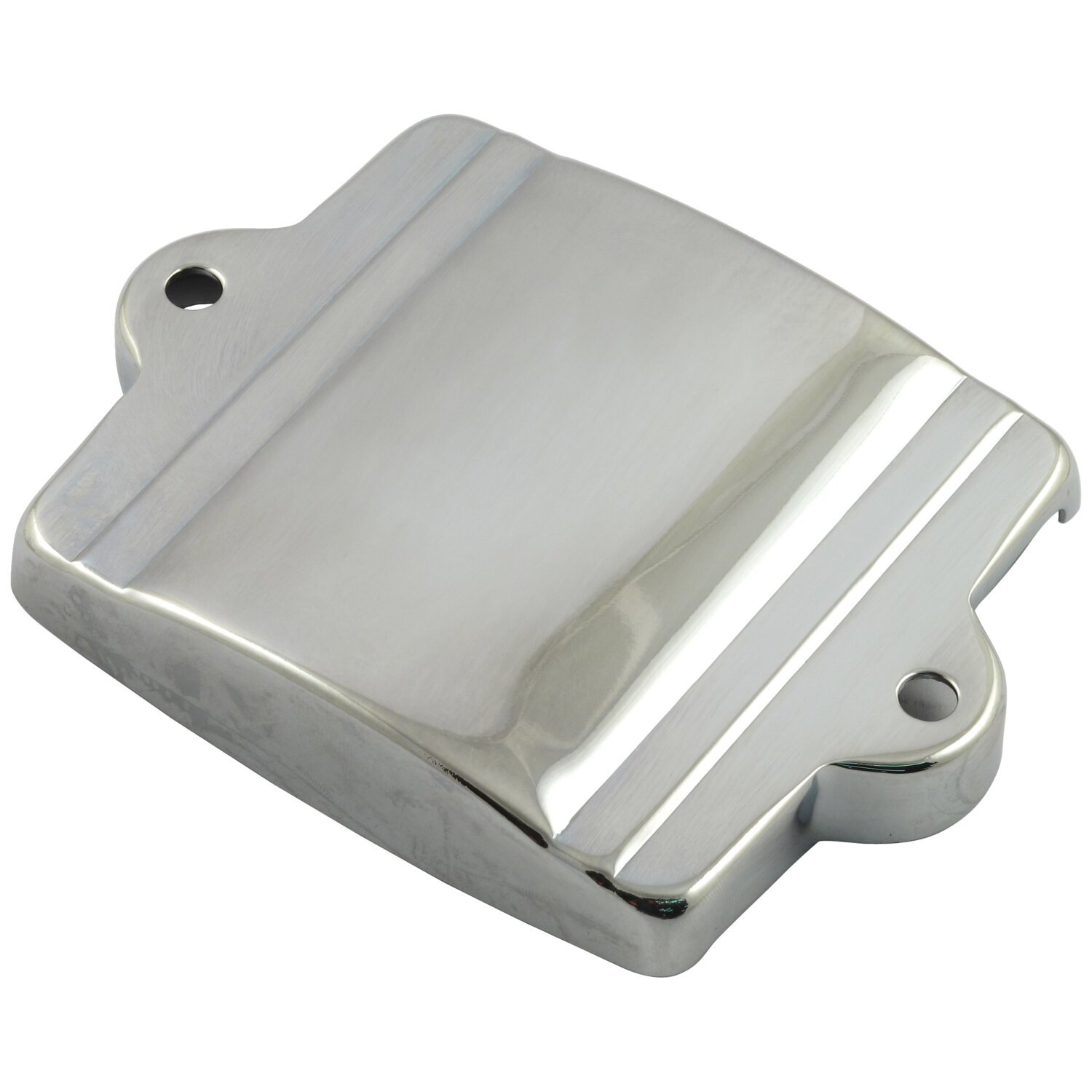 Battery top cover 6-volt, Chrome