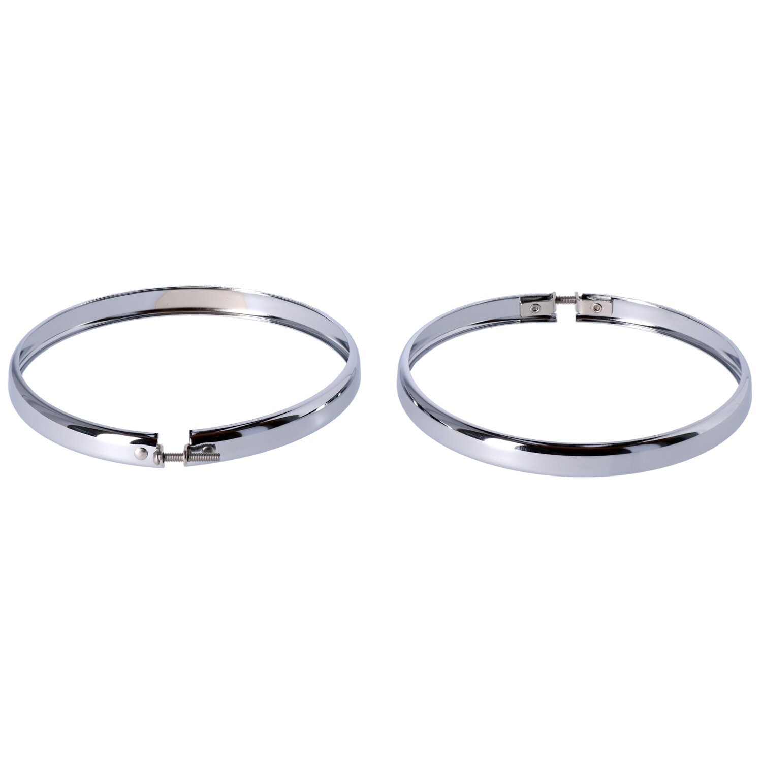 OEM style replacement trim ring set for 5-3/4" headlamp, Chrome