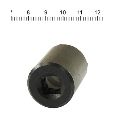 Black oxide finish; 3-prong socket; 3/8" drive; Pass through hole in the center for precise neck endplay adjustment