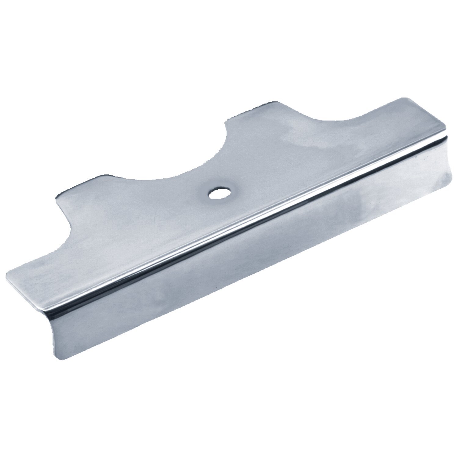 OEM style lower triple tree cover, Chrome