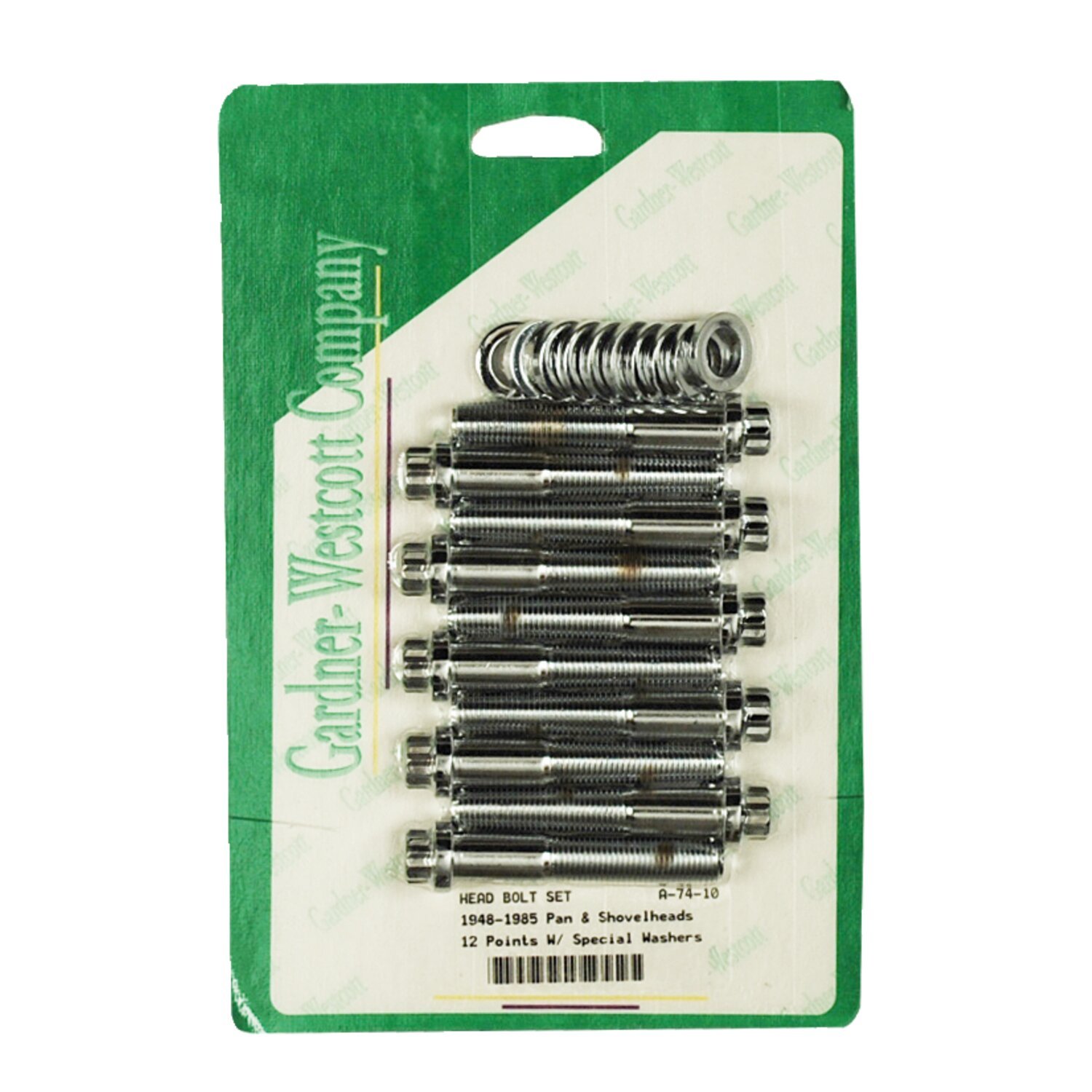 Head bolt kit, 12, Chrome