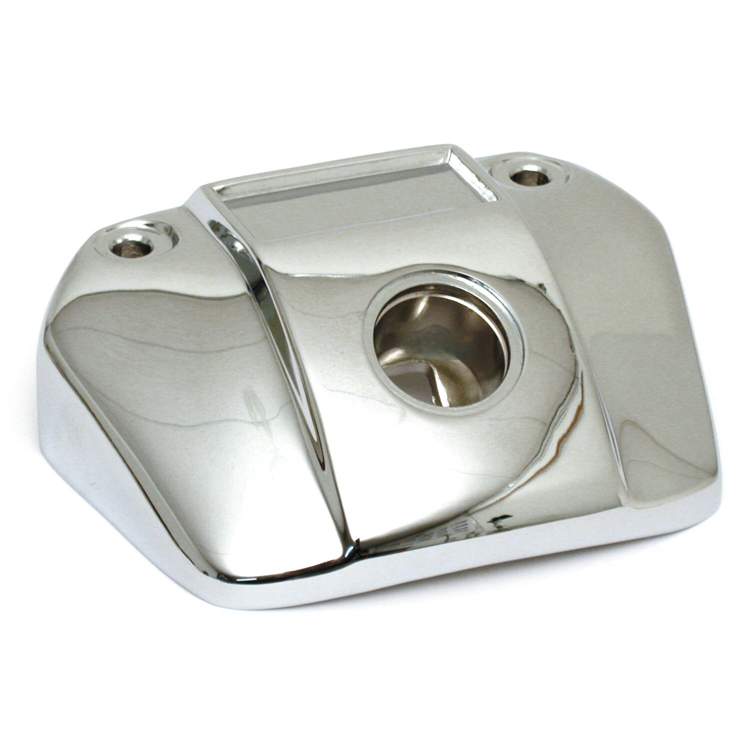 FX, FXR, XL headlamp mounting bracket. no-hole, Chrome