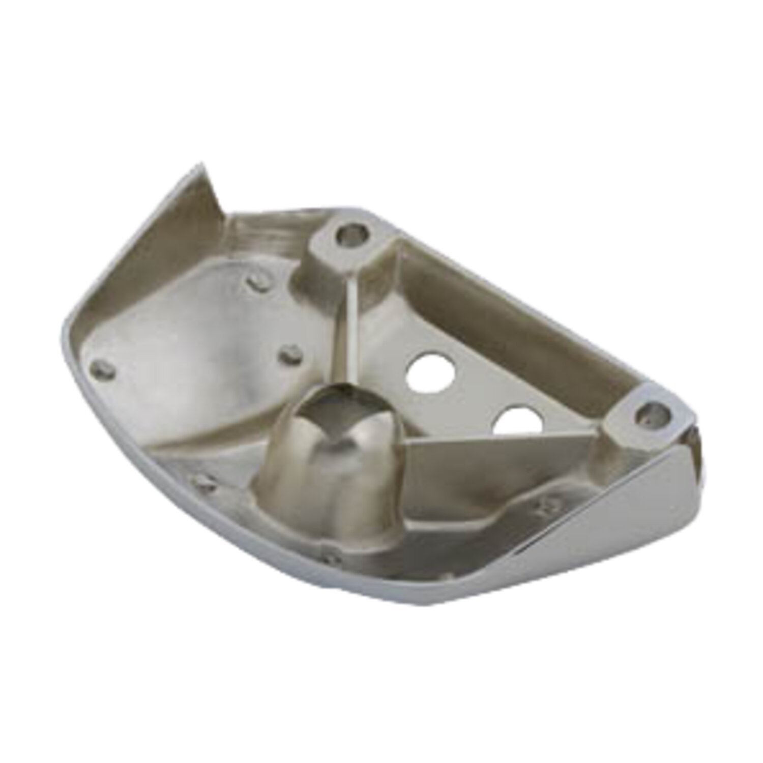 FX, FXR, XL headlamp mounting bracket. 2-hole, Unpainted, Chrome