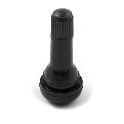 Long. Black. Straight rubber valve stem for .625" (15.9mm) large holes.