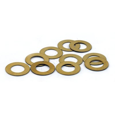 OEM style brass material. For oil pump relief valve. OEM replacement reference 6581.
Note: For non-brass for all 54-80 B.T. models see James 518317 felt washer or Cometic 561411 fiber washer.