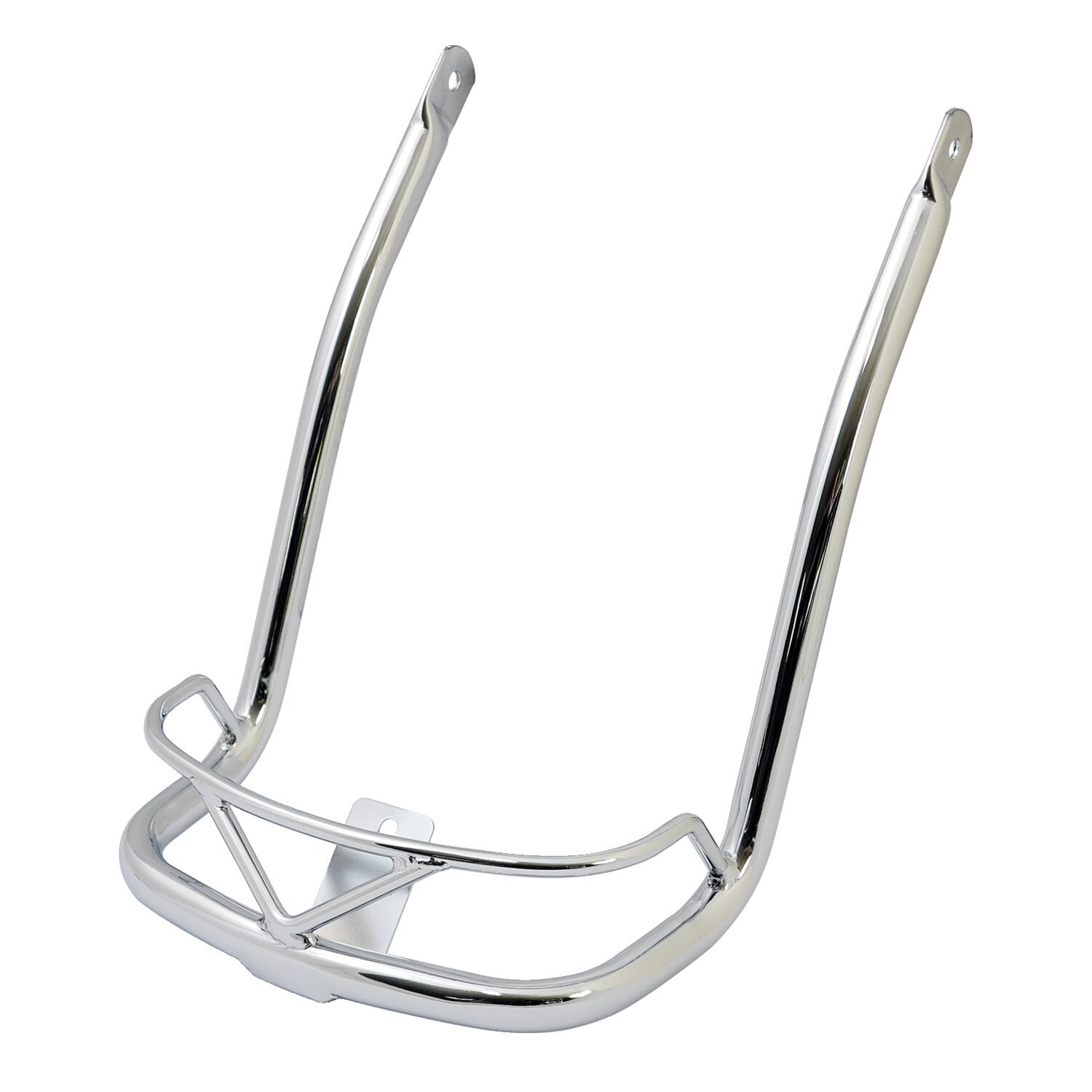 Vintage saddlebag rail, rear, Chrome