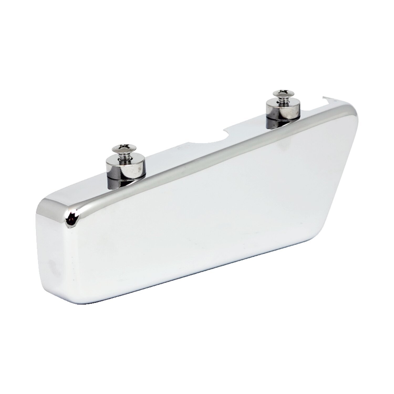 Cover, starter relay, Silver, Chrome