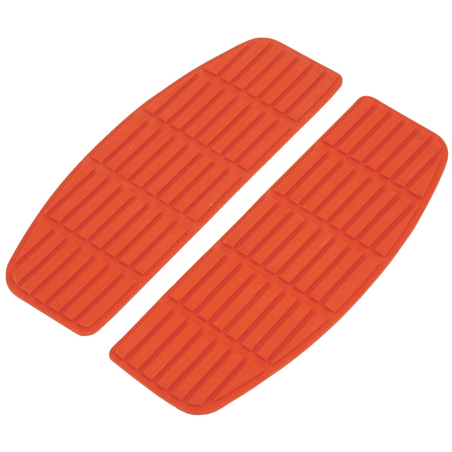 Traditional shaped floorboard pads. rider, Red