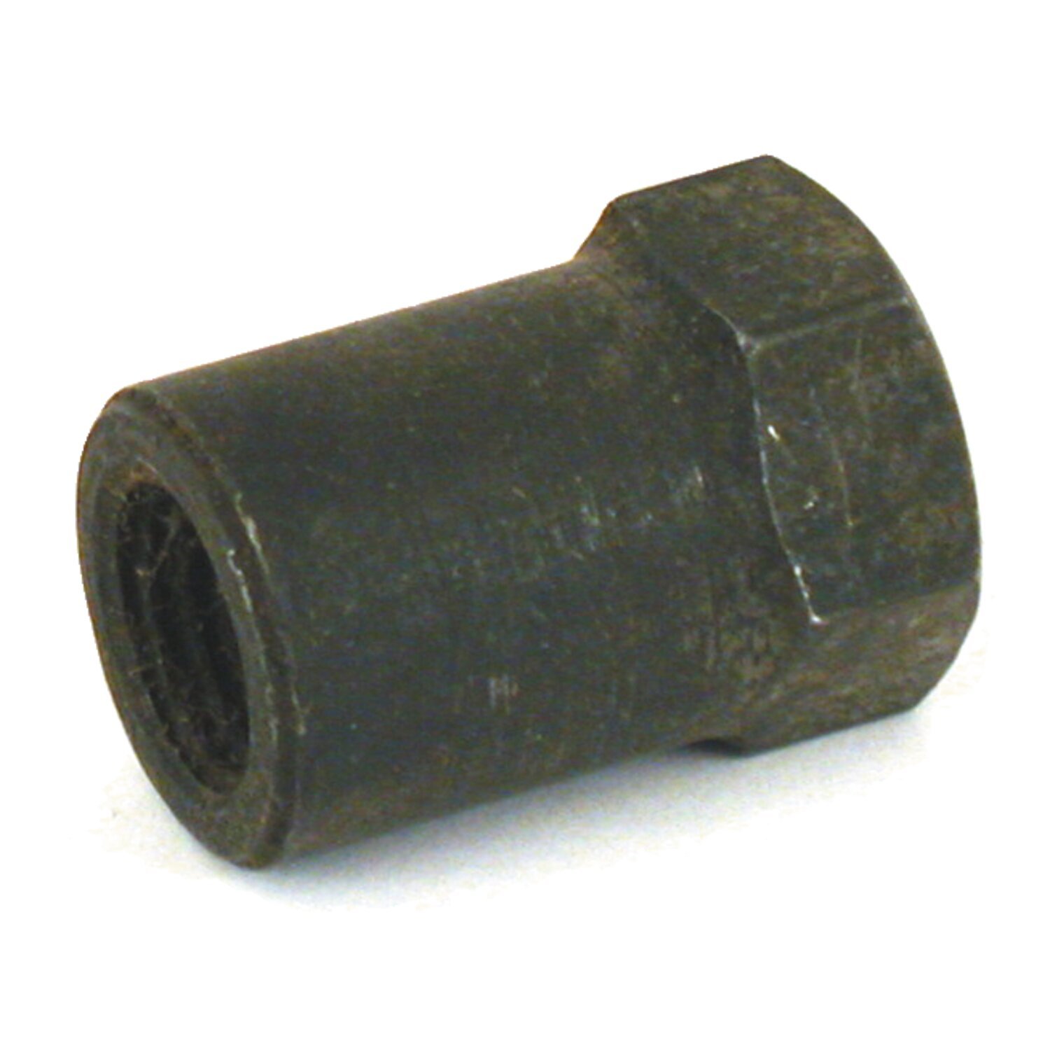 Nut. Left front floorboard mount rod, Black, Raw