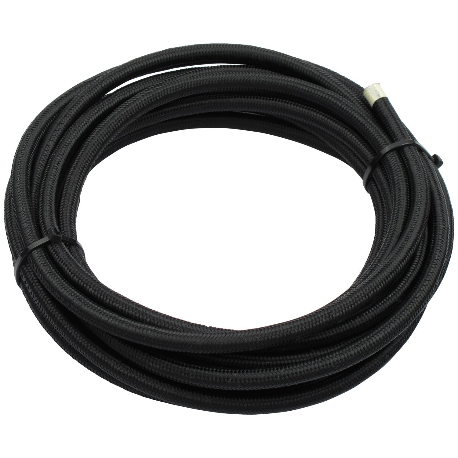 Braided hose 1/2" (12.5mm). Black nylon
