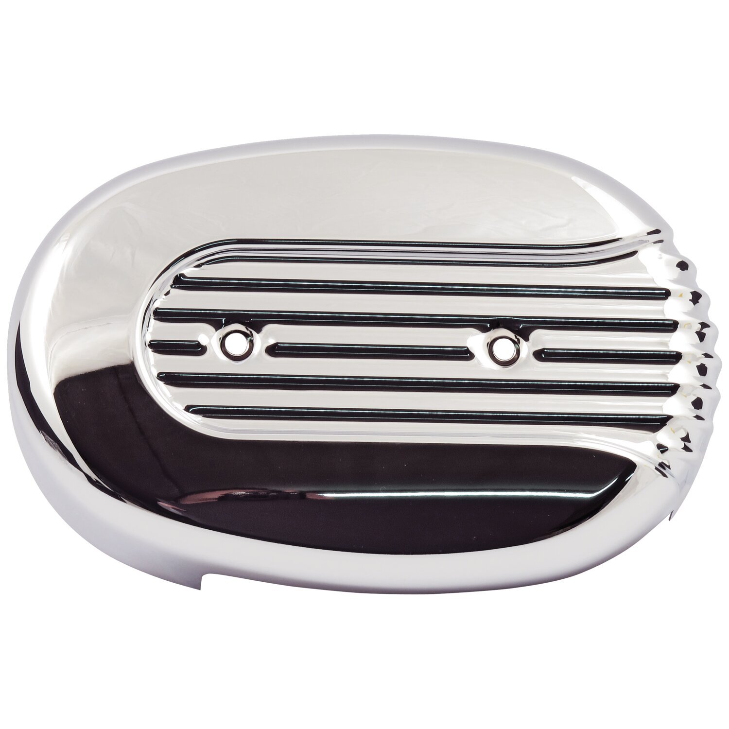 XL Sportster air cleaner cover. Chrome, grooved