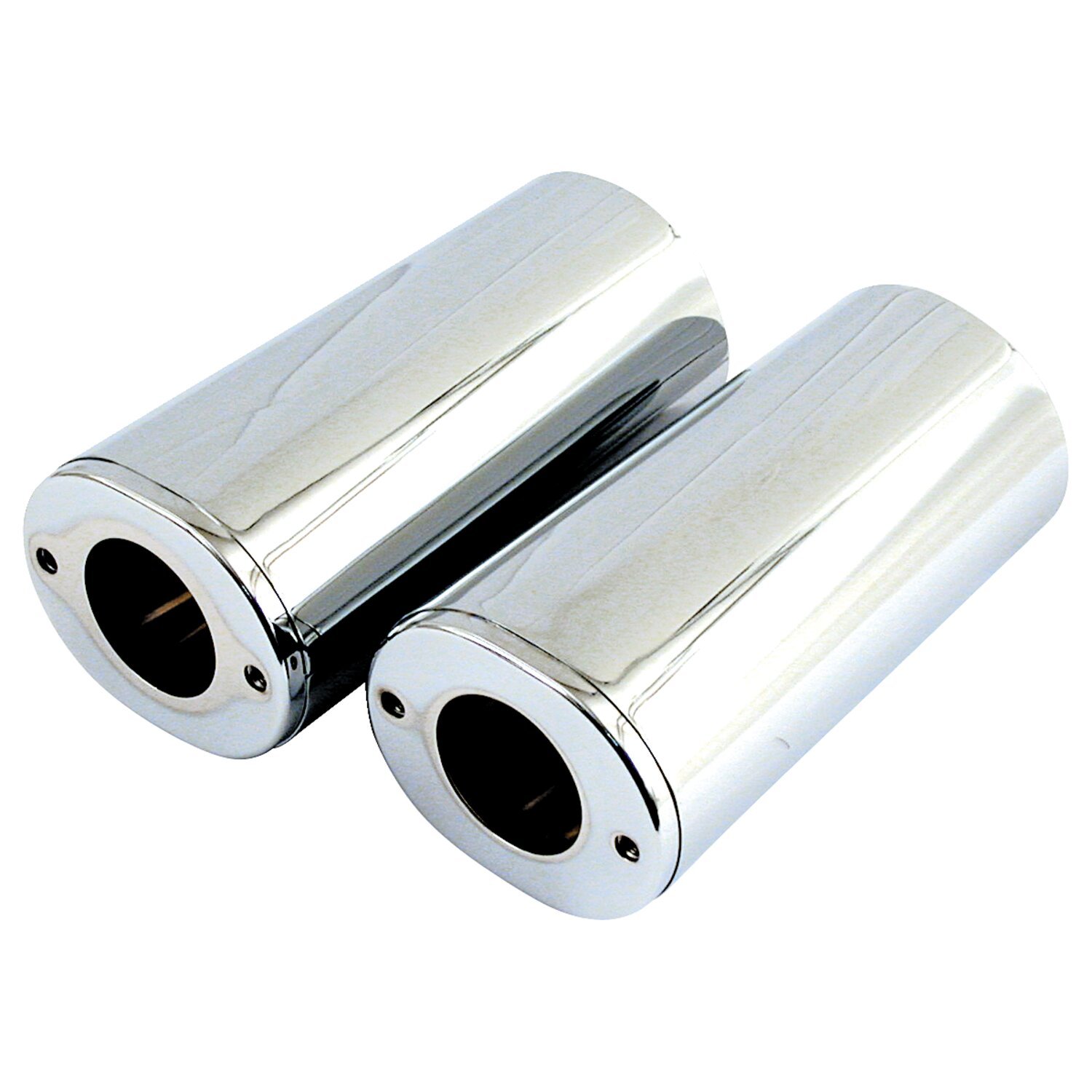 Upper fork slider covers, std length, Chrome