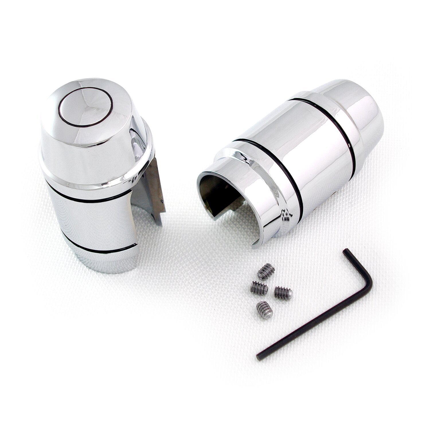 Shock stud cover kit. Chrome