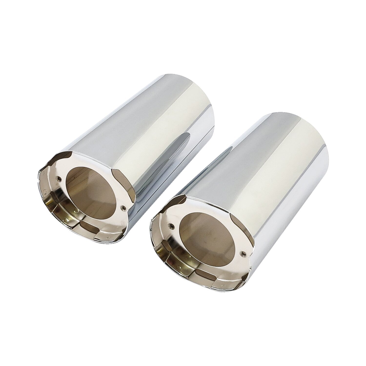 Upper fork slider covers, Chrome