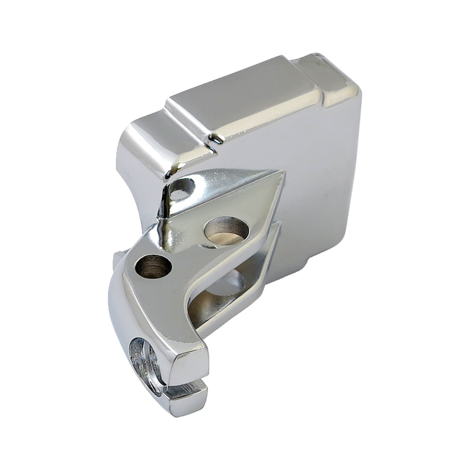 Chrome clutch lever bracket, Unpainted