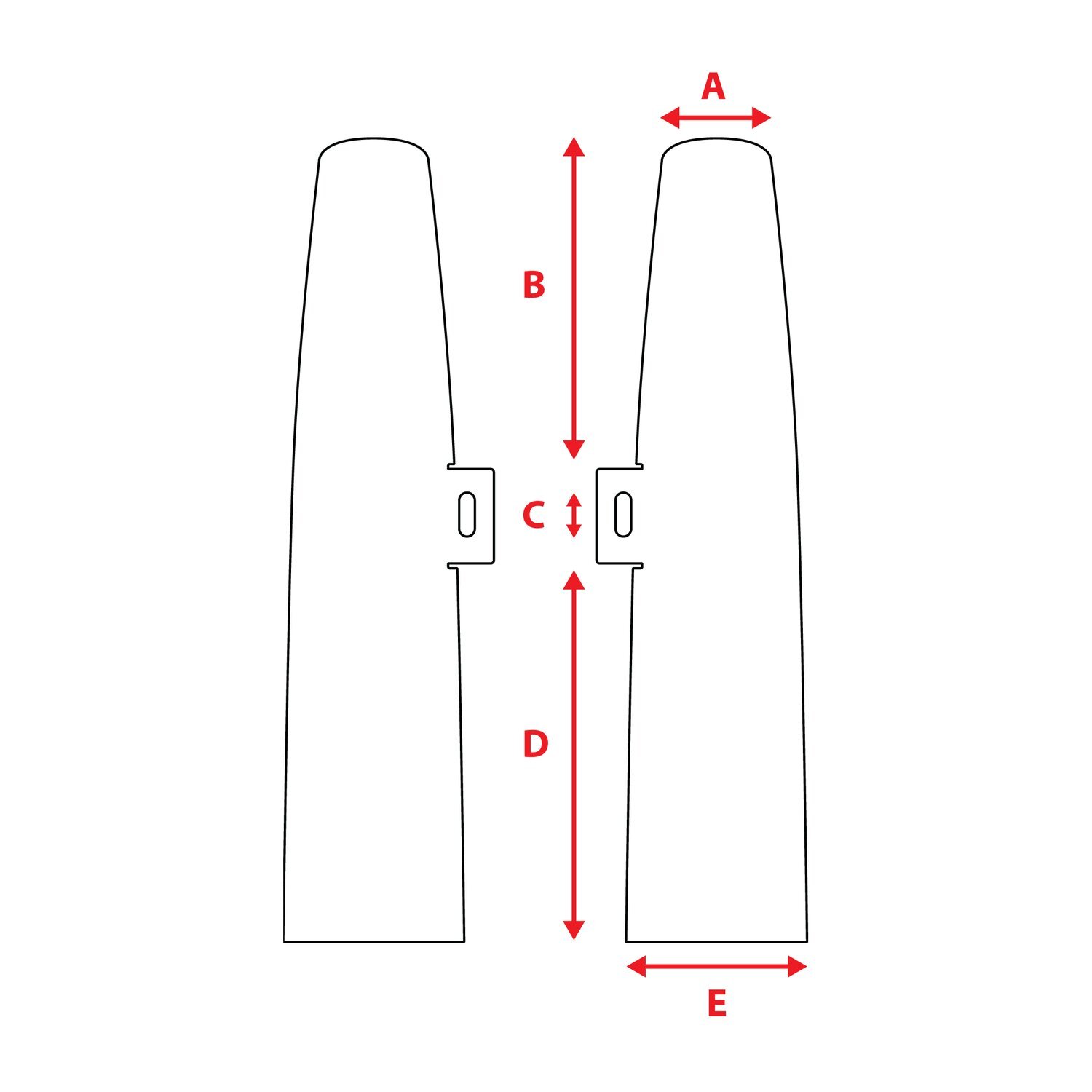 MCS, fork shrouds for 39mm forks, Black