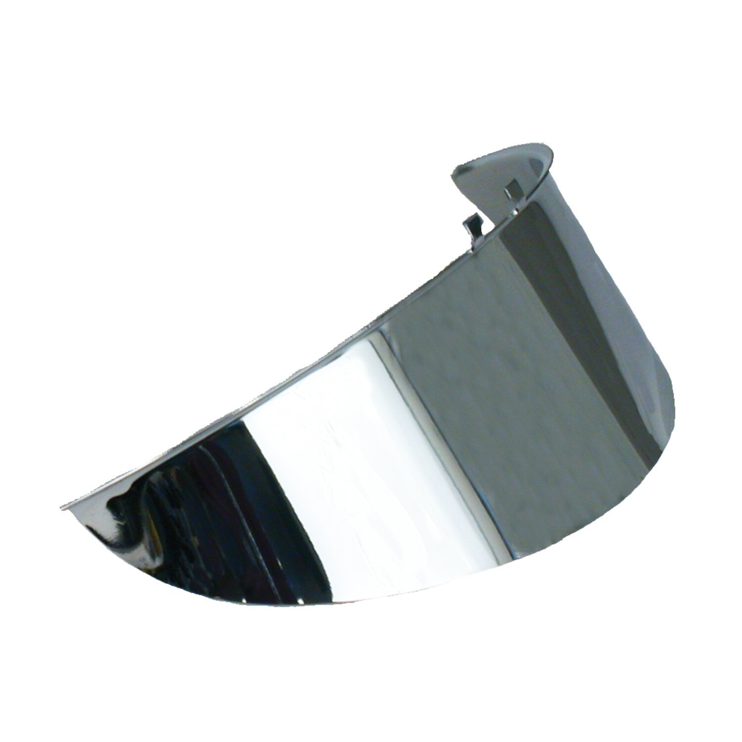 Smooth headlamp visor. 7, Chrome