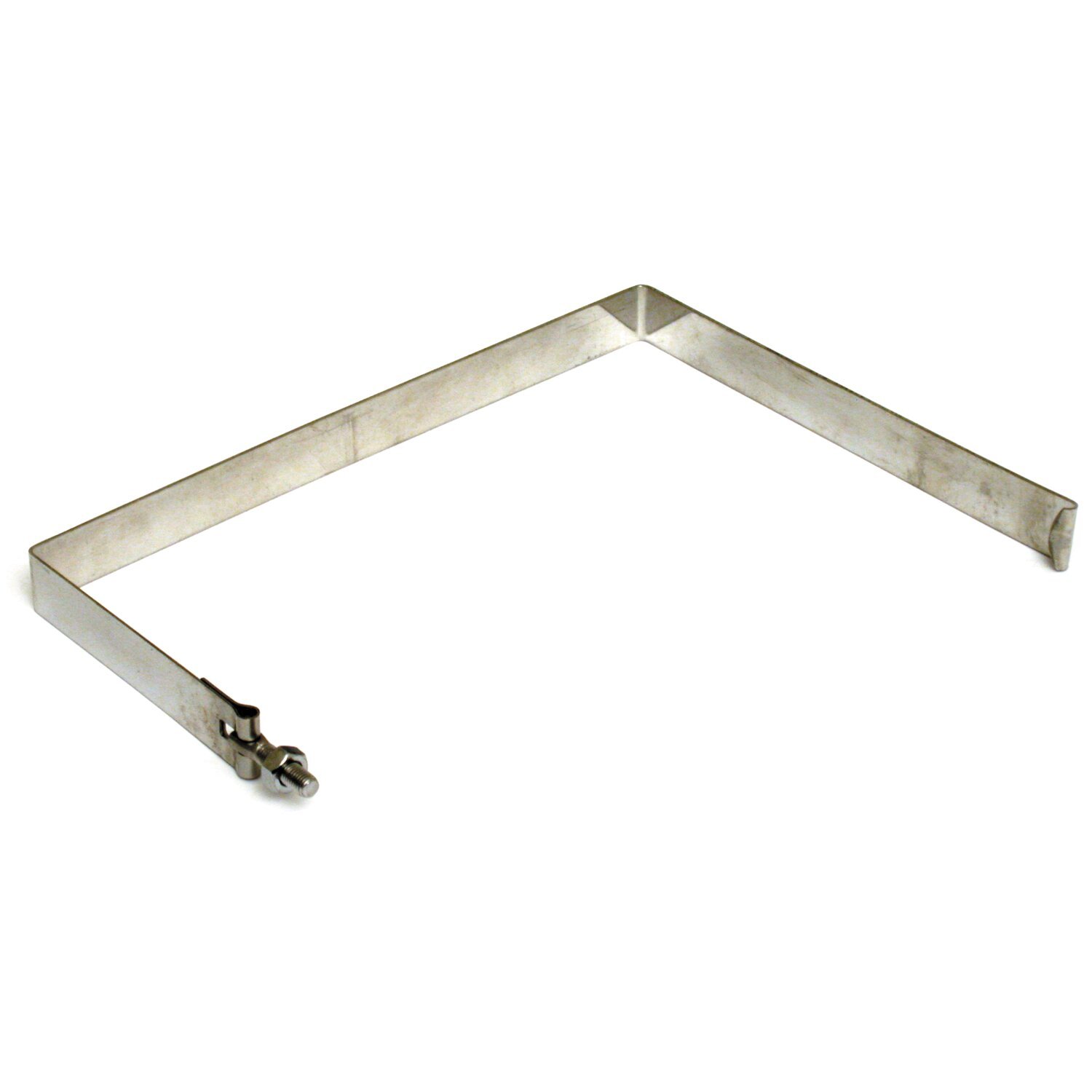 Battery hold down strap. Chromed stainless