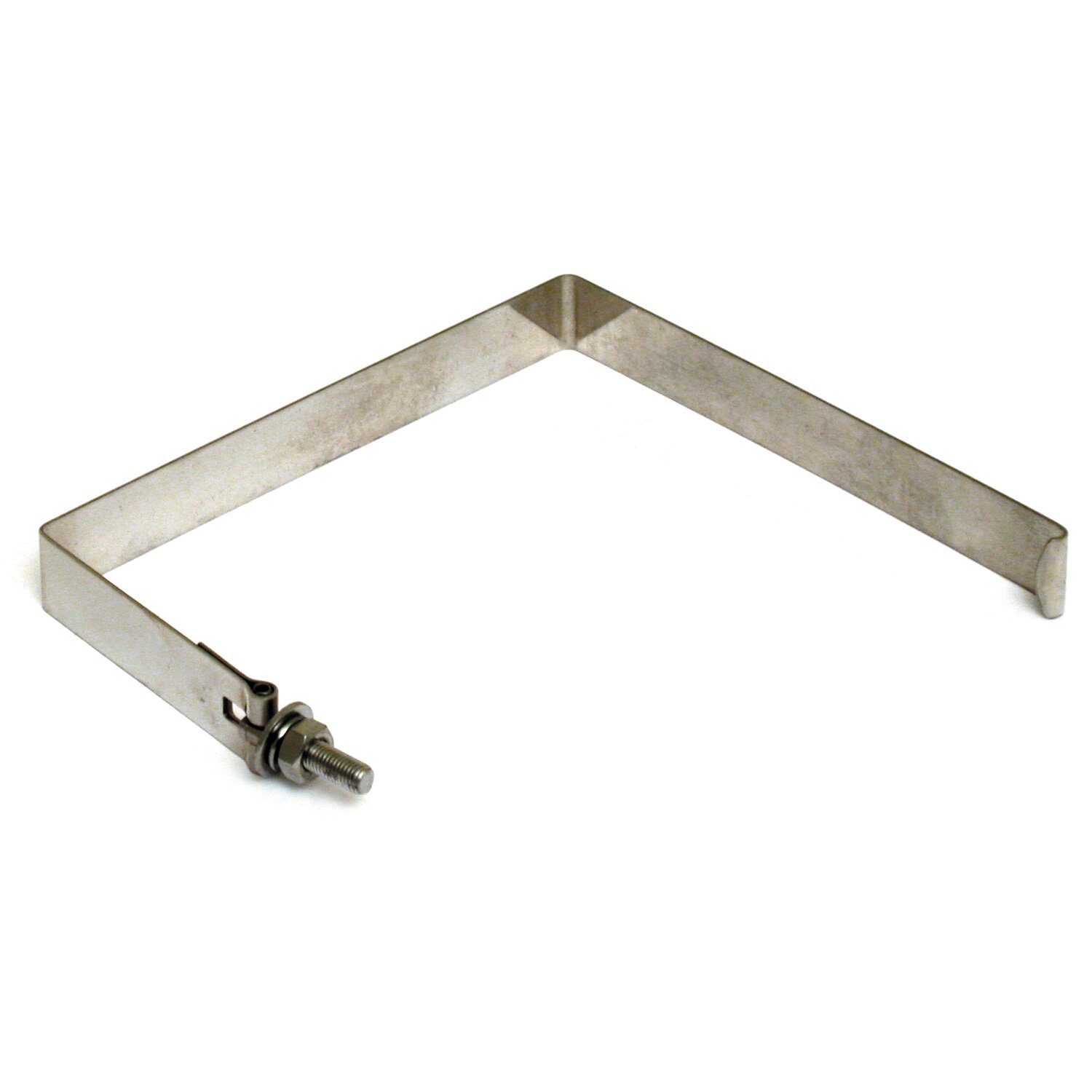 Battery hold down strap. Chromed stainless