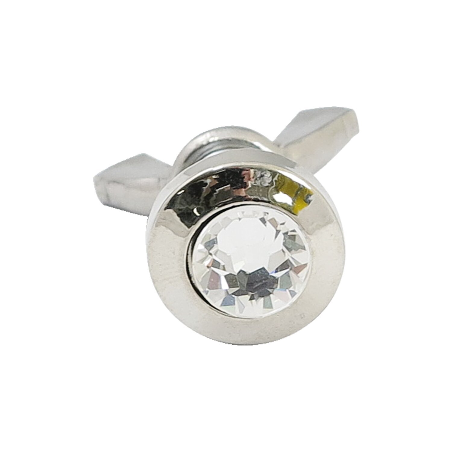 License plate mount kit Counter sunk, White, Chrome
