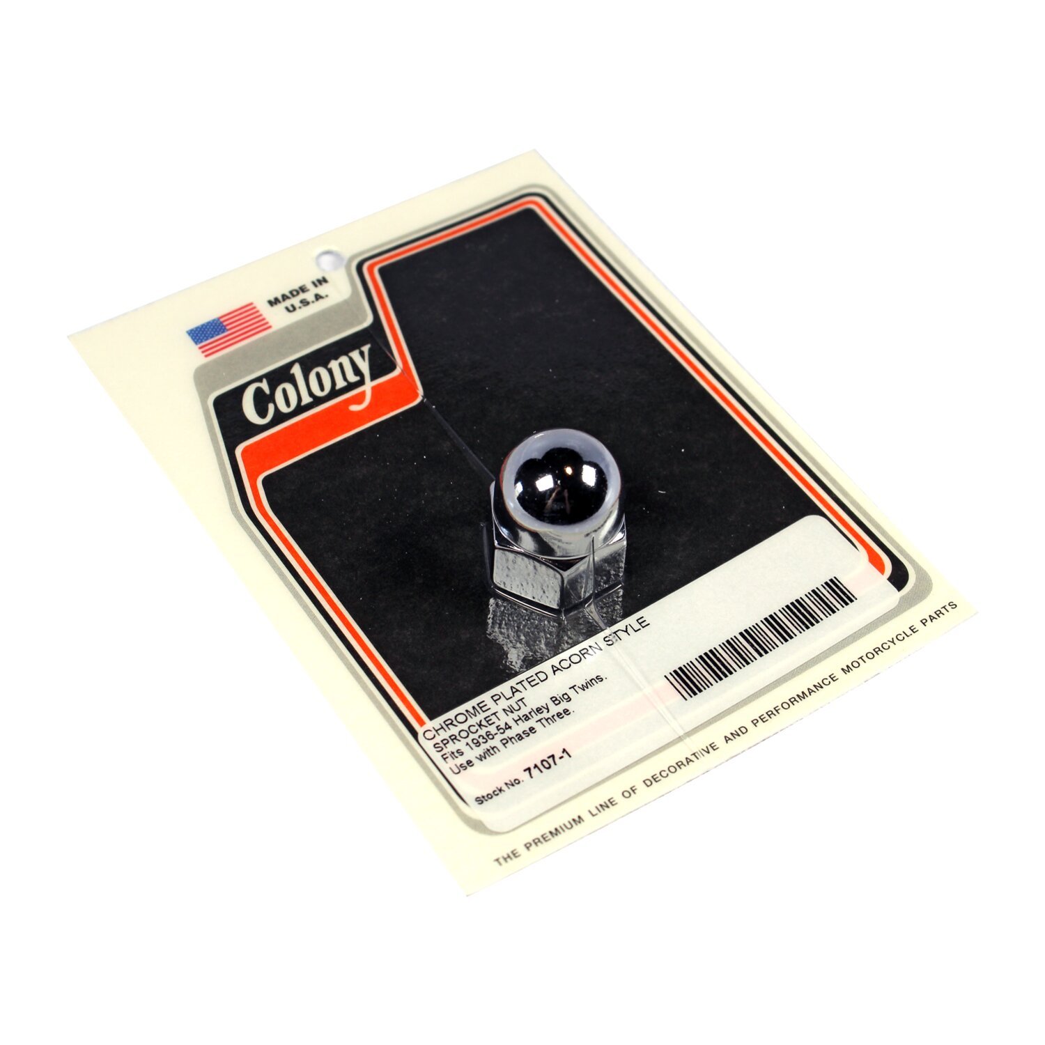 Colony acorn motor sprocket nut