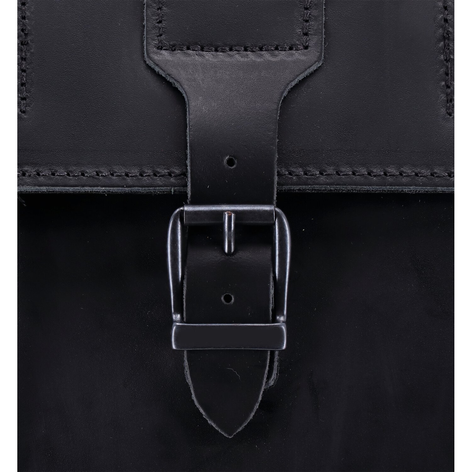 MCS, reinforced rigid leather saddlebag set. 32 liter