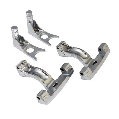OEM style replacement left & right brackets. Used to increase passenger comfort by installing passenger floorboards to your Softail. 
OEM replacement reference 50460-06
