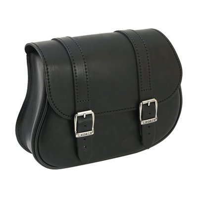 Genuine full leather bag. Does not have a HDPE reinforced backside. Installs with included leather straps. Approx. dimensions: 27cm wide x 10cm deep x 20cm high.
Note: Dimensions and capacity are approximate and for reference only.