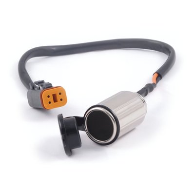 Fits 4-pin Deutsch DT4 OBD plugs. Wiring harness that allows you to use the On Board Diagnostic plug (OBD) / accessory plug, as a power output for two different accessories. Fits all models with diagnostic plug. Offers 1 12V power output.