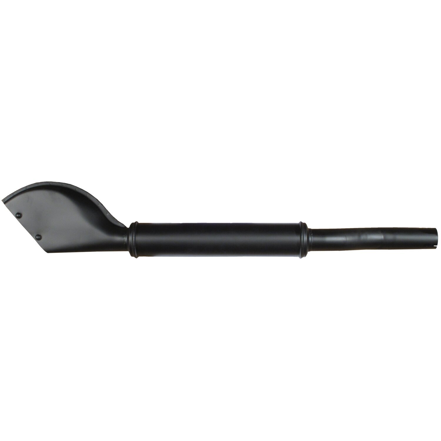 WL Fishtail muffler, Black