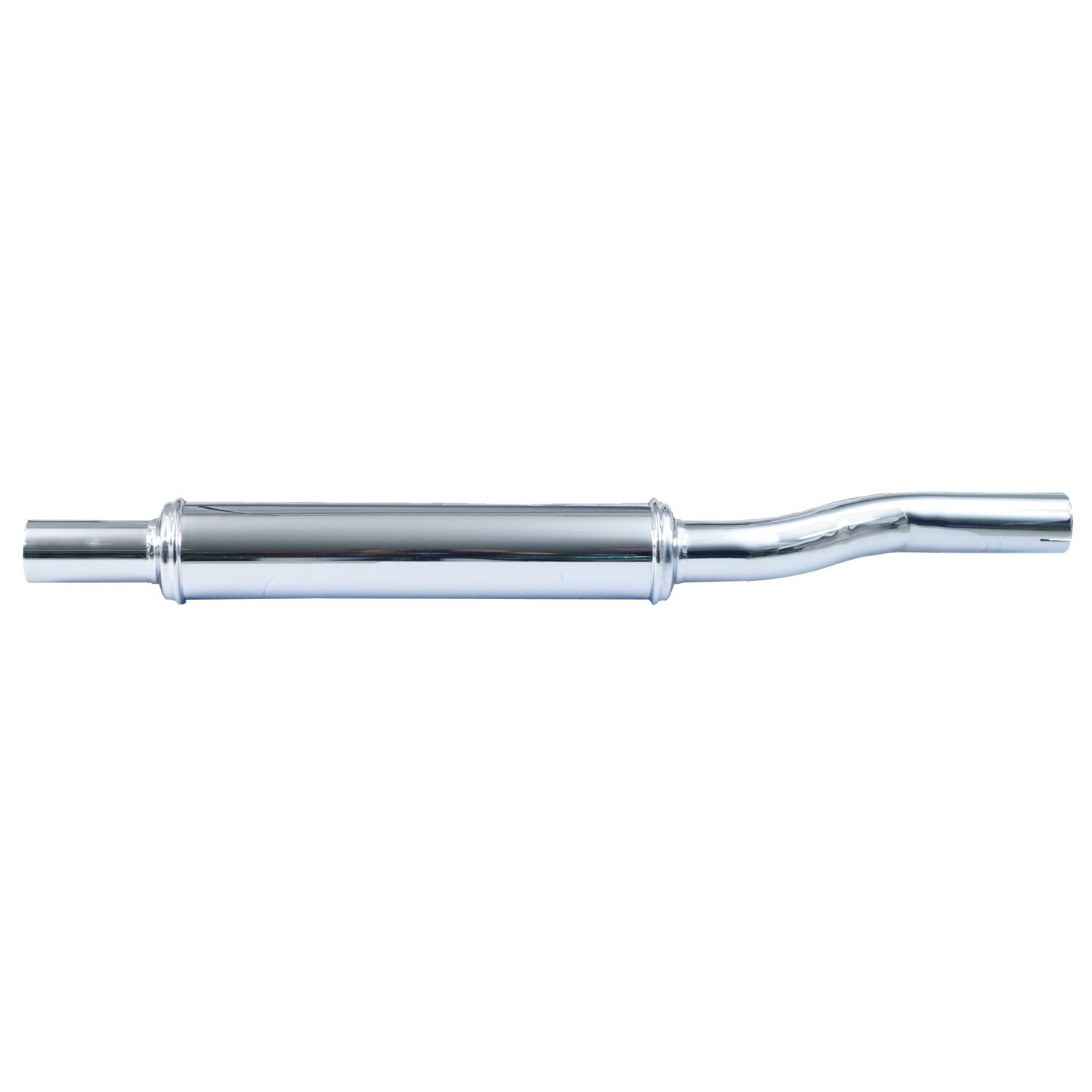WL Flathead muffler, no baffle, Chrome
