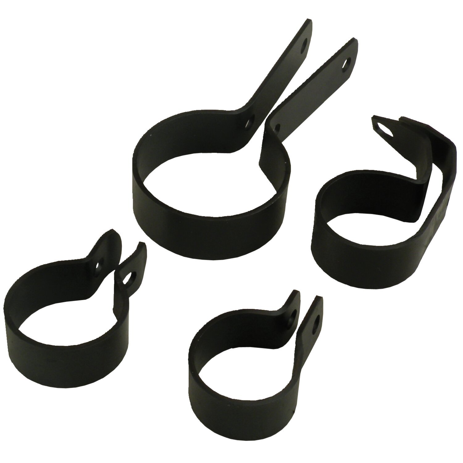 WL exhaust clamp set, Black