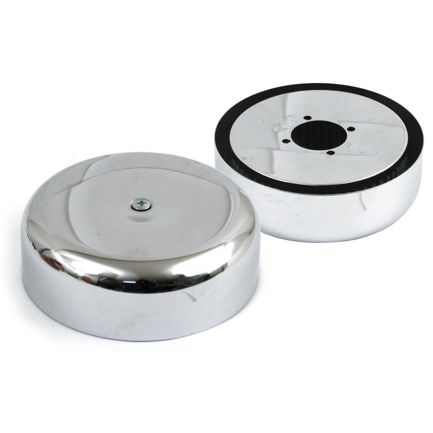 K&N, air cleaner assembly. Chrome. Linkert, Silver
