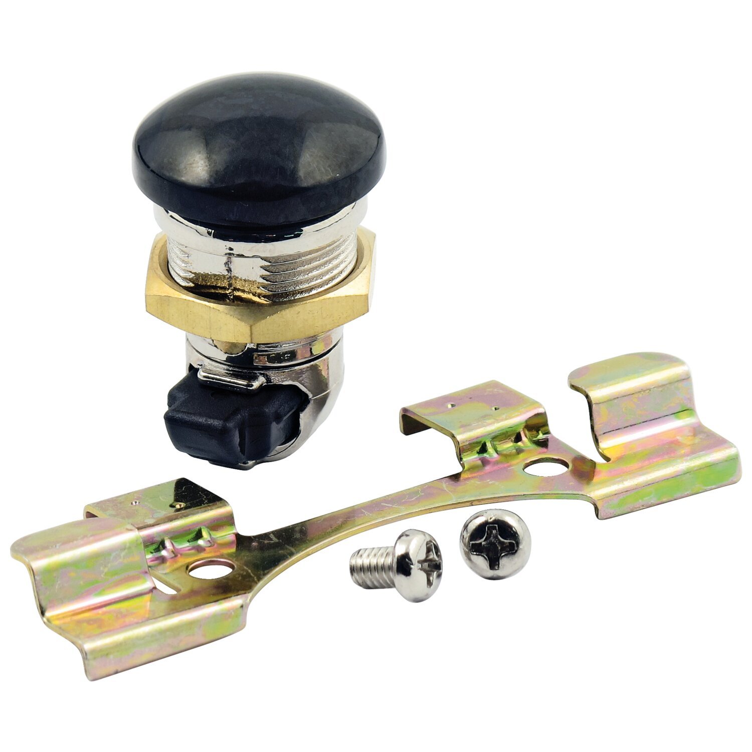 Keyless push button fuel door release, Black
