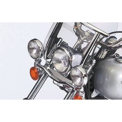 Complete kit including the mount bar, spotlamps, turn signals and hardware. USA made.