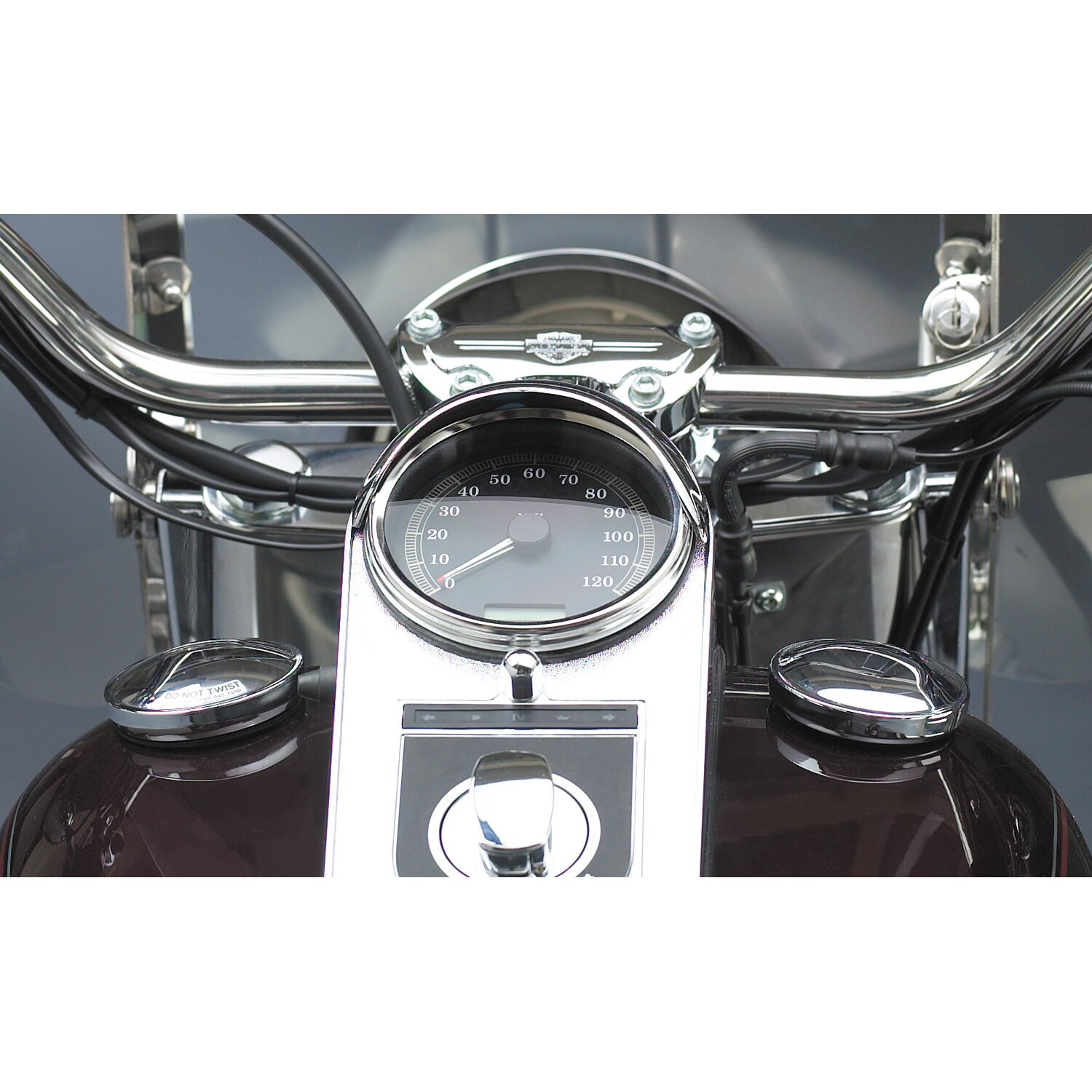 National Cycle, speedo visor, Silver, Chrome
