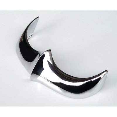 Installs to the rear of the rear fender. Cast aluminum. Show-bike polished before the jewel-quality chrome plated finish is applied. Includes installation hardware. USA made.