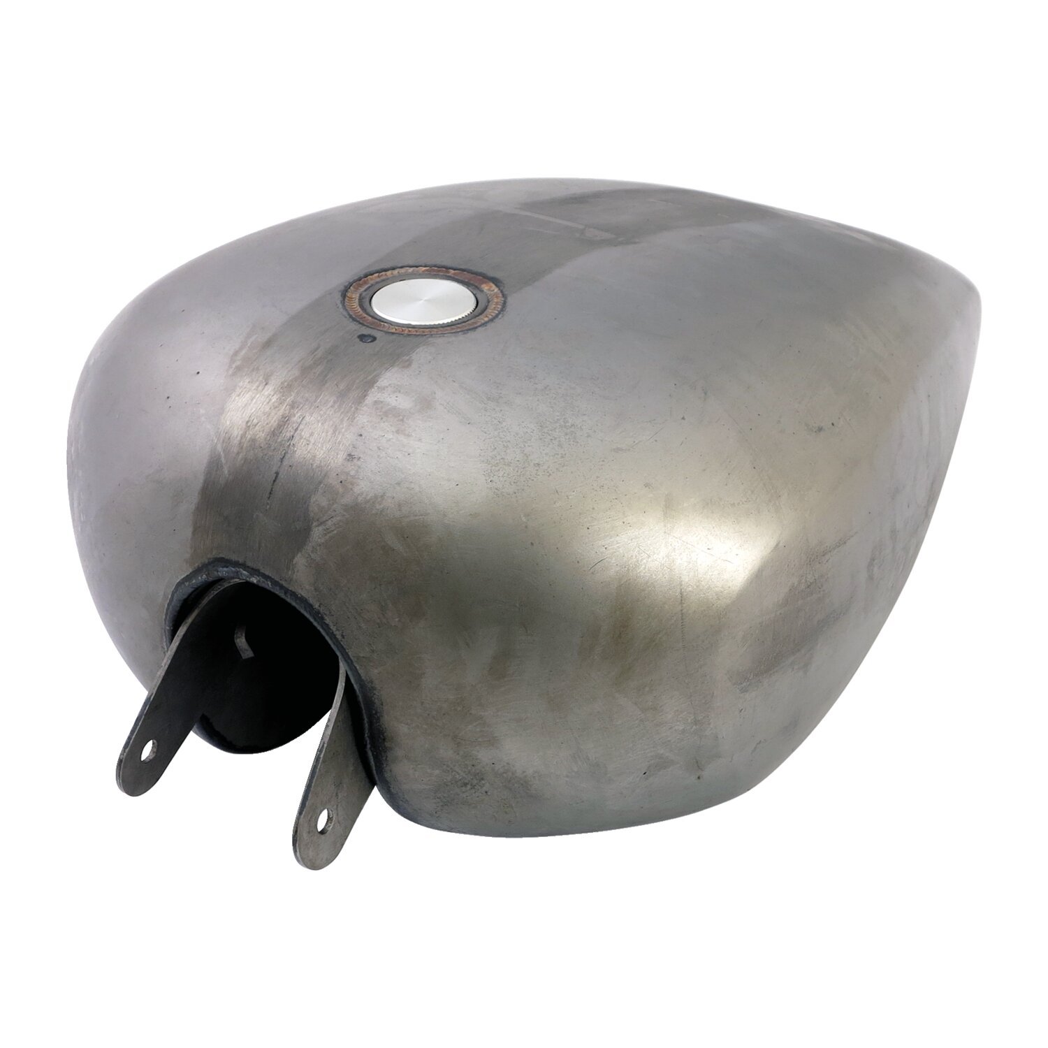 Sportster stock style gas tank. with custom pup-up gas cap